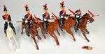 Please Read - Part Damaged Britains 5 x 12th Lancers, Metal, Boxed Set 54mm