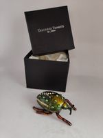 Treasured Trinket Box Beetle Hand Painted Ornament Display Decor Gift Box F1