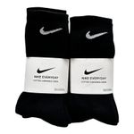Nike Black Dri-Fit Socks 3-6 Pairs Unisex Crew Socks For Gym & Sports 