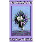 Michael Miller Dreaming of Tuscany Blooming Vase Fabric Panel - 24" x 45" Cotton