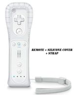 REMOTE CONTROLLER FOR NINTENDO WII + SILICONE + STRAP BRAND NEW WHITE