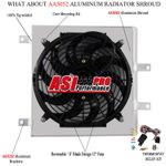 Radiator Fan Shroud+Relay For 92-00 UK Honda CIVIC D15 D16 EK Acura Integra HX