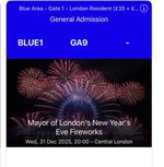 London Eye NYE 2026 - Blue Gate 1