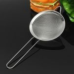 Fresh tea strainer infuser -Traditional metal loose tea leaf sieve 7cm diameter