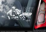 Joey Dunlop - Car Window Sticker - Isle of Man TT #3 - PROCEEDS TO CHARITY