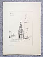 Forres, Moray Market Cross, Scotland - Antique Print - 1900 (Seller Ref V2)