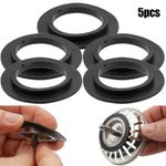 5× Basket Strainer Plug Waste WASHER ONLY Seal For Kitchen Sink Plug 78-84mm #