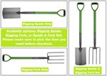 Heavy Duty Carbon Steel Garden Fork & Spade Set Edging Gardening Tool Set UK