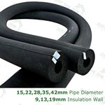 ArmaFlex Self-Seal Pipe Insulation Lagging Foam Covers Black | All Pipe Sizes 2m
