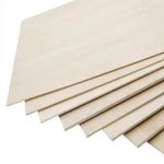 10Pcs Natural Basswood Wood Sheets ply Plate Board Woodworking Timber DIY Craft