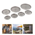 Titanium Water Cup Lid with Loop Ultralight Cookware Heat Resistance Tea Coffee 