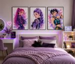 KPOP DEMON HUNTERS Unframed Print - Kpop Artwork - Demon Hunters Set of 3 prints