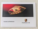 Porsche 996 Carrera 2 / 4 / 4S & 986 Boxster Guarantee And Maintenance Book