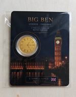 1/1000 Oz .999 Fine Gold coin. Big Ben Edition COA #0196 of 5000