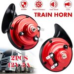 2PCS Super Horn 12V 300DB Super Loud Horn Snail Motorcycle Car Truck Boat Train