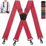 Heavy Duty Elastic Suspenders for Men Trouser Pants Braces Strap Work Belt New