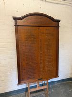 Huge Honours Board Carved Oak Rochdale Conservative Club 1949 (137cm)