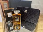 Chanel Black Velvet Make Up Bag & 100ml of Coco Chanel Madamoseille Gift Set
