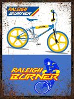 Classic RALEIGH Burner BMX Bike metal wall sign man cave shed garage plaque gif