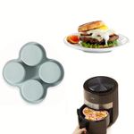 Silicone Air Fryer Egg Mold, 4-Cavity Non-Stick Egg Steamer Kitchen Tool UK