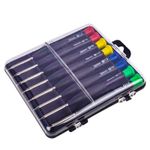 8pcs Precision Screwdriver Set with Color Coded Handles Repair Tool Kit