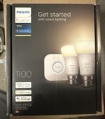 Philips Hue B22 1100lumens White Smart Starter Kit: 2 Bulbs + Bridge 🎄🎁