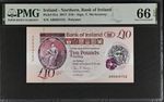 Gem UNC 10 pounds 2017 Bank of Ireland 91a 66 EPQ Northern Ireland