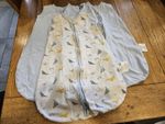 Baby Sleep Sack Sleeping Bag Blue/White Whales Theme Zip Front Sleeveless 0.5T