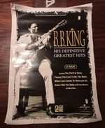 RARE UNUSED 72x51cm RECORD STORE POSTER - BB KING - DEFINITIVE HITS (1999) BLUES