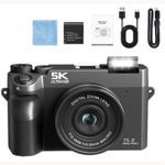 Divento Digital Camera 5K 75MP Compact with Wi - Fi,18x Zoom - Ideal for Adult