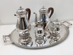 Christofle, Gaul - Tea Cup Set - "Malmaison" - Silver Plated