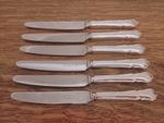 Vintage Box Set 6 x Silver Plated TEA / BUTTER KNIVES - George Butler Sheffield