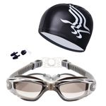 Anti-Fog UV Protection Swimming Goggles No Leaking Swim Goggles for Adult