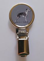 Whippet Dog Show Ring Number Clip