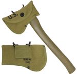 WW2 US Axe Cover in Olive Drab Canvas - Military Army Reproduction Sheath