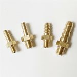 M4 M5 M6 M8 Metric to 3mm 4mm 5mm 6mm 8mm 10mm Brass Barb Hose Tail Connector