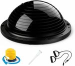 Balance Trainer Ball Half Yoga Exercise Board +2 Fitness Bands Strength Training