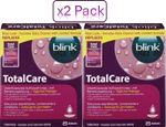 2 X Blink Total Care for RGP contact lenses disinfecting solution +cleaner