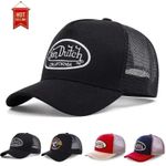 Von Dutch Baseball Cap Breathable Embroidered Mesh Hat Trucker Hat Sport Unisex