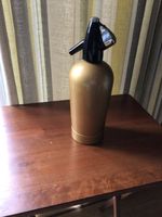 Vintage 1970’s Bronze/Gold Colour BOC Soda Syphon Bottle