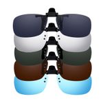Read Optics Polarised Clip On Sunglasses, Attach Over Prescription Lens - Medium