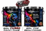 RHINO PAINTS SURFACE PROTECTION 20L PRE SEAL PLUS 20L PU350 TOP COAT PAINT