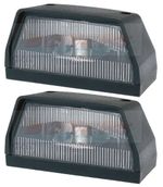 2x BRITAX 867 REAR NUMBER PLATE LIGHTS LAMPS FOR IFOR WILLIAMS TRAILER CARAVAN