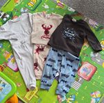 Mixed Brands Bundle 3 Sets 2-Piece Long Sleeve Pyjamas 12-18M