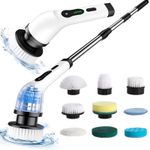 9 IN 1 Electric Spin Scrubber, Waterproof Cleaning Brush Rotating Scrubber