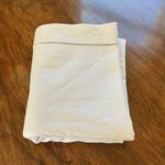 Vintage French Rustic Sheet Traditional Drawn Thread Border 208 cm X 280 cm