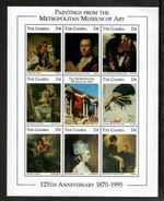 Gambia 1995 - Metropolitan Museum of Art - Sheet of 9 Stamps - Scott #1717 - MNH