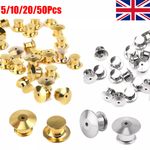 1-50Pcs Backs Locking Pin Keepers Badge Pin Locks Pin For Lapel Enamel Hat Pins