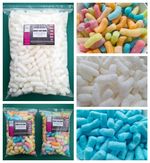 Boost PVA Rig Foam Nuggets White / Fluoro / Ice Blue Dissolvable Carp Fishing