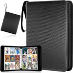 900 Pockets Trading Card Binder Holder Double Sided Zip Folder Album Book 9 Slot